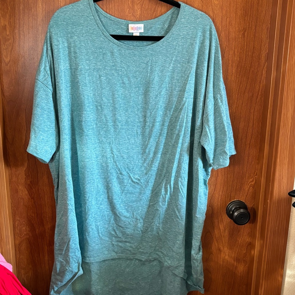LuLaRoe Teal Short Sleeve Top